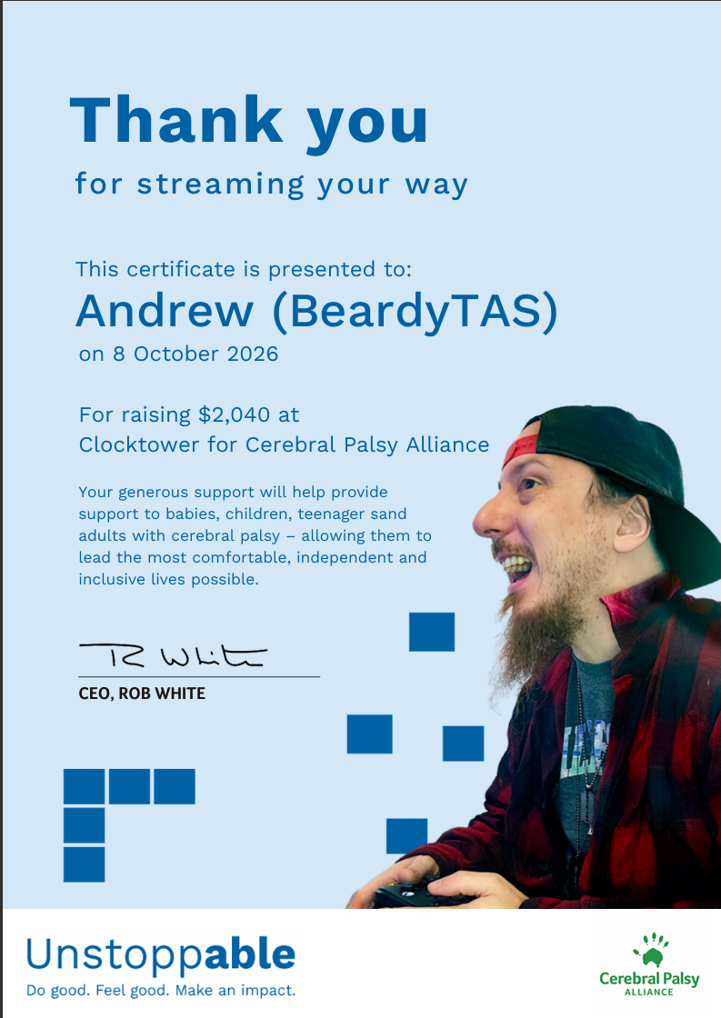 Cerebral Palsy Alliance – A Successful Charity Stream